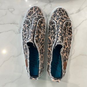 Blowfish Leopard Slip on Tennis Shoes